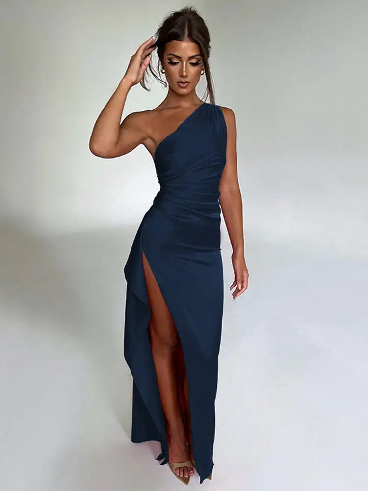 One-Shoulder Slim-Fit Dress